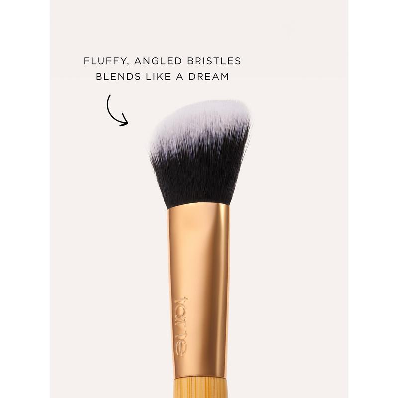 tarte concealer paw brush - angled for seamless application