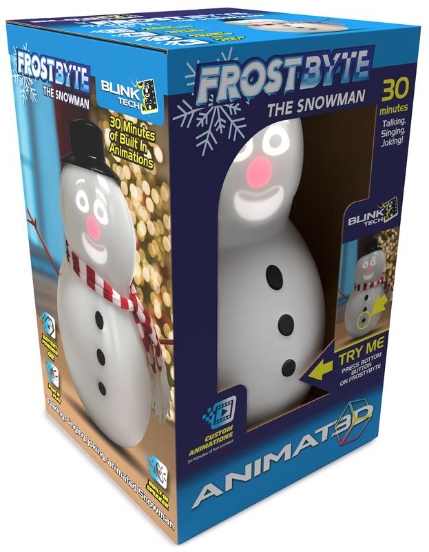 FrostByte Talking Animated Blink Snowman with Built in Projector & Speaker Plug'n Play