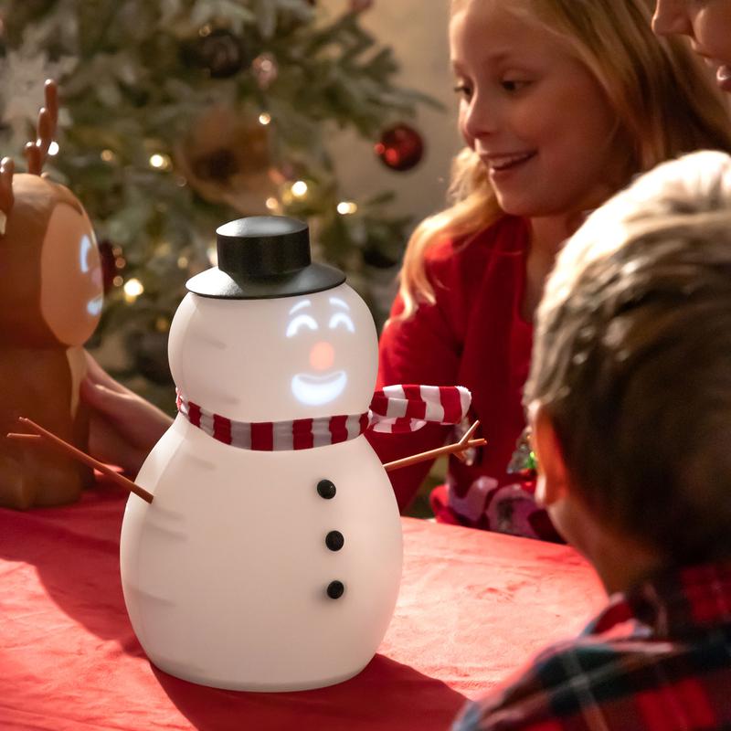 FrostByte Talking Animated Blink Snowman with Built in Projector & Speaker Plug'n Play